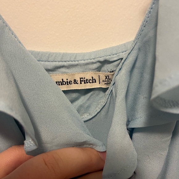 Abercrombie & Fitch Asymmetrical Ruffle Mini Dress - ONLY WORN ONCE - Picture 4 of 5